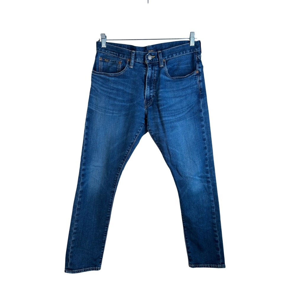 Polo Ralph Lauren Men's Blue Sullivan Slim Stretch Denim Jeans Size 32X30